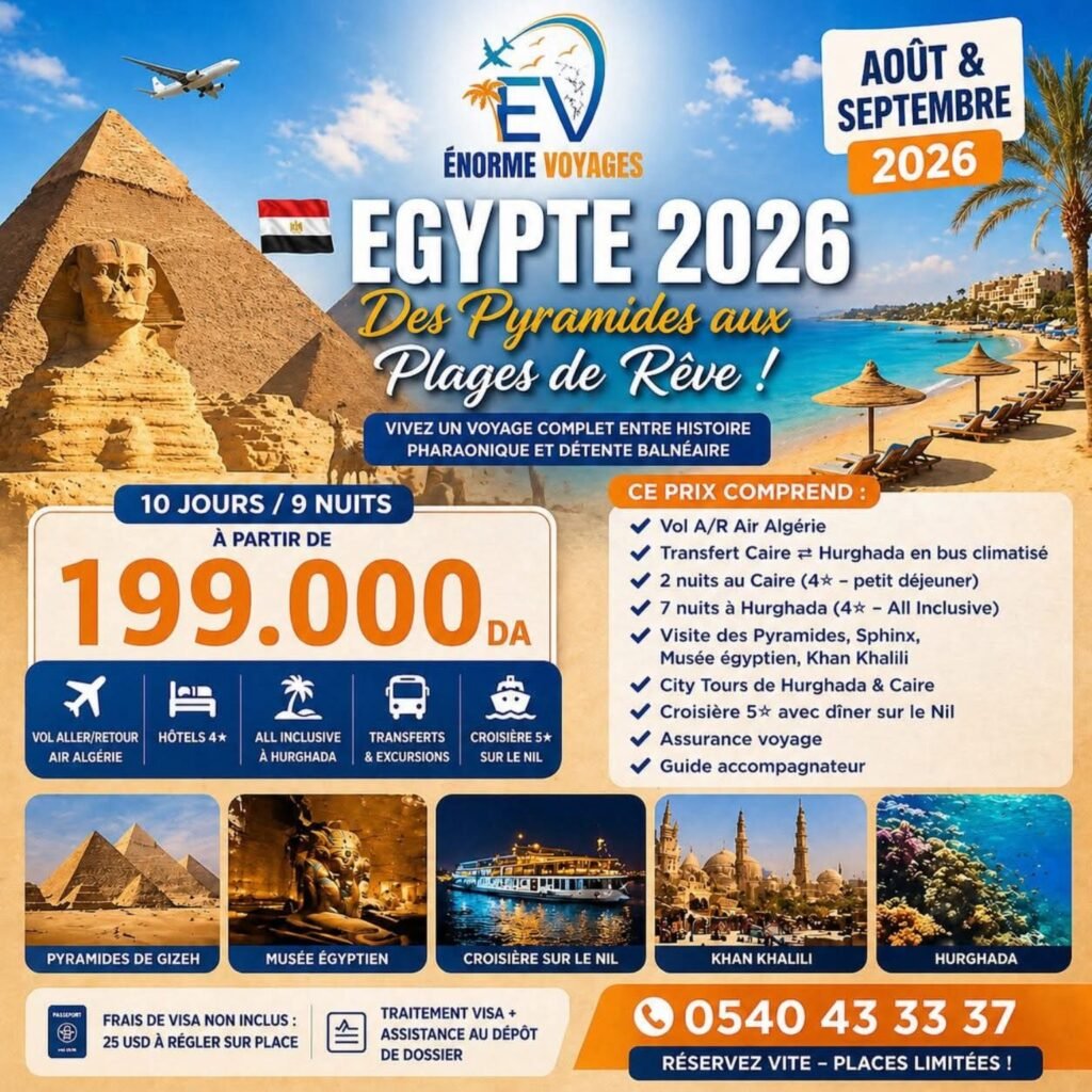 Egypt 2026 des pyramides aux plages de reve