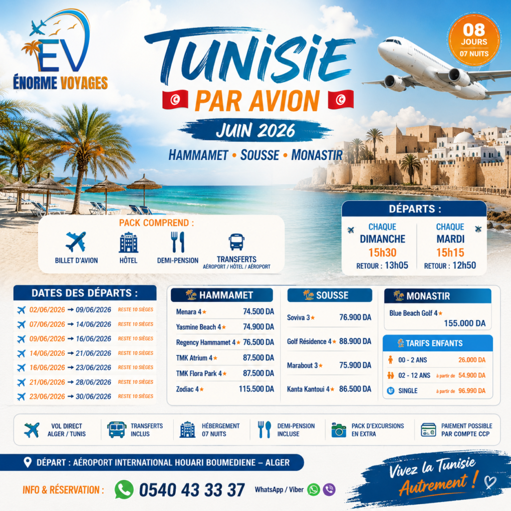 Voyage Tunisie Par Avion